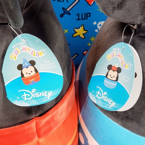 Squishmallow Mickey Mouse The Sorcerer's Apprentice & Minnie Mouse 16" Plush Set - Picture 6 of 8